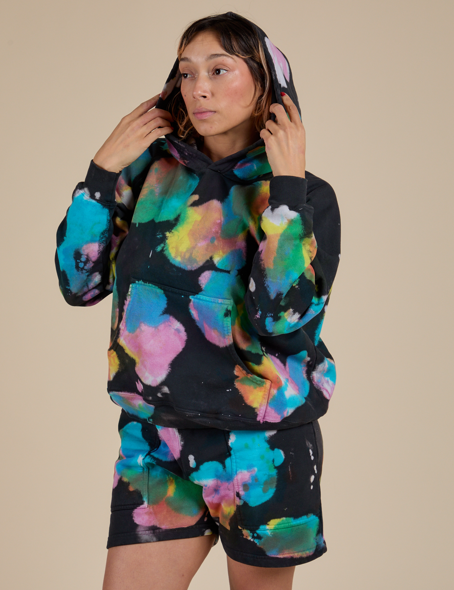 Heavyweight Oversized Hoodie - Rainbow Magic Waters