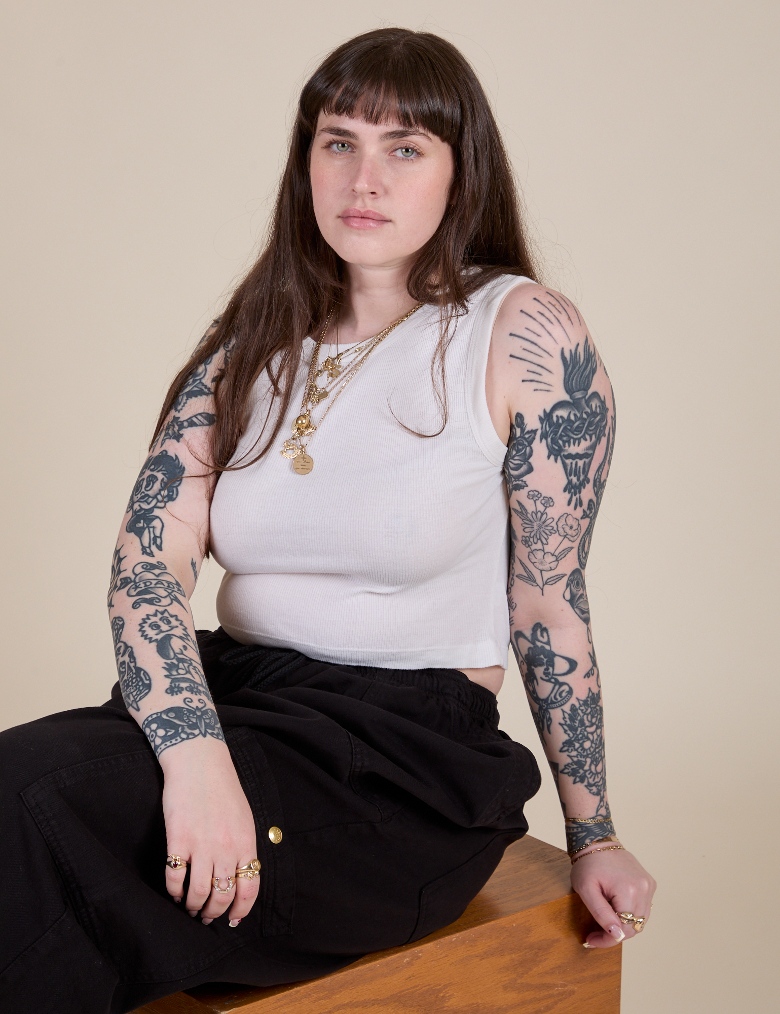 Muscle Tee - Vintage Tee White