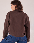 Mechanic Jacket in Fudgesicle Brown back view on Tiara