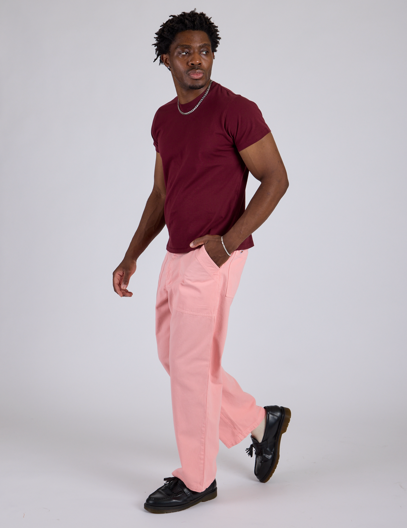 Work Pants - Baby Pink