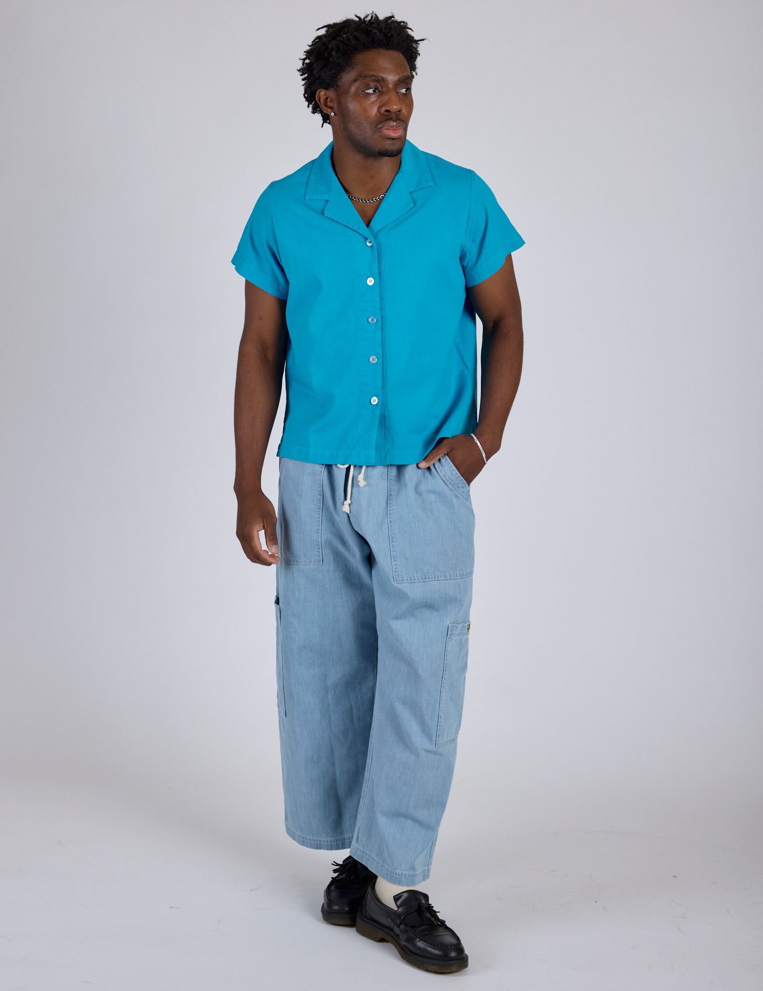 Pantry Button-Up - Hawaiian Blue