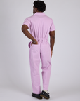 Short Sleeve Jumpsuit - Lilac Purple