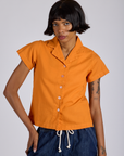 Pantry Button-Up - Creamsicle Orange