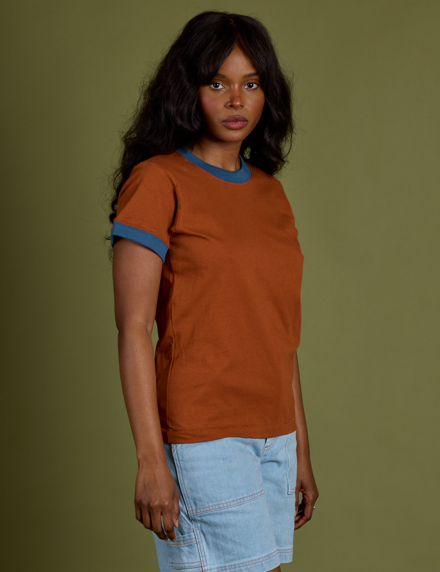 Vintage Ringer Tee - Burnt Terracotta
