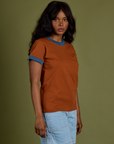 Vintage Ringer Tee - Burnt Terracotta