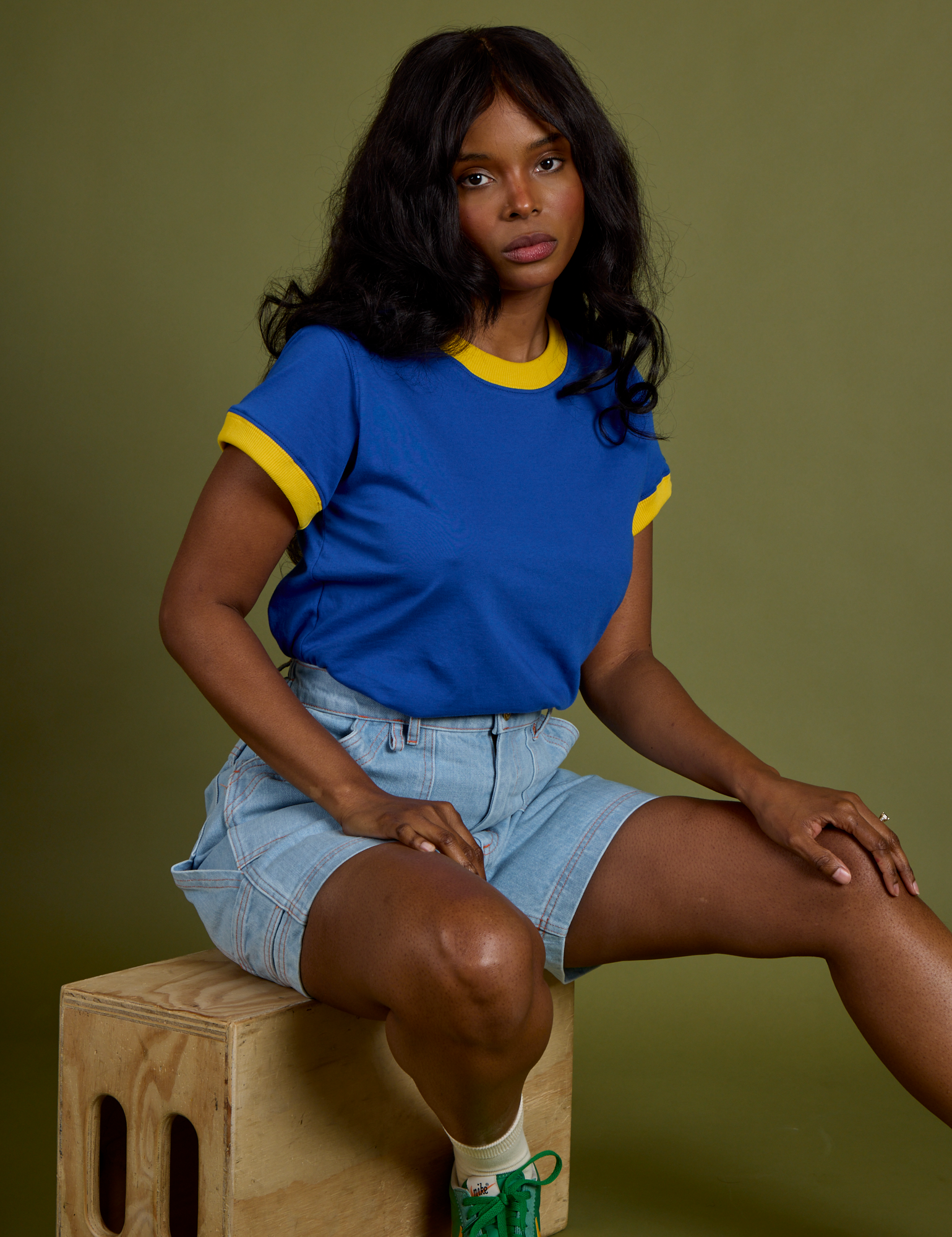Vintage Ringer Tee - Royal Blue