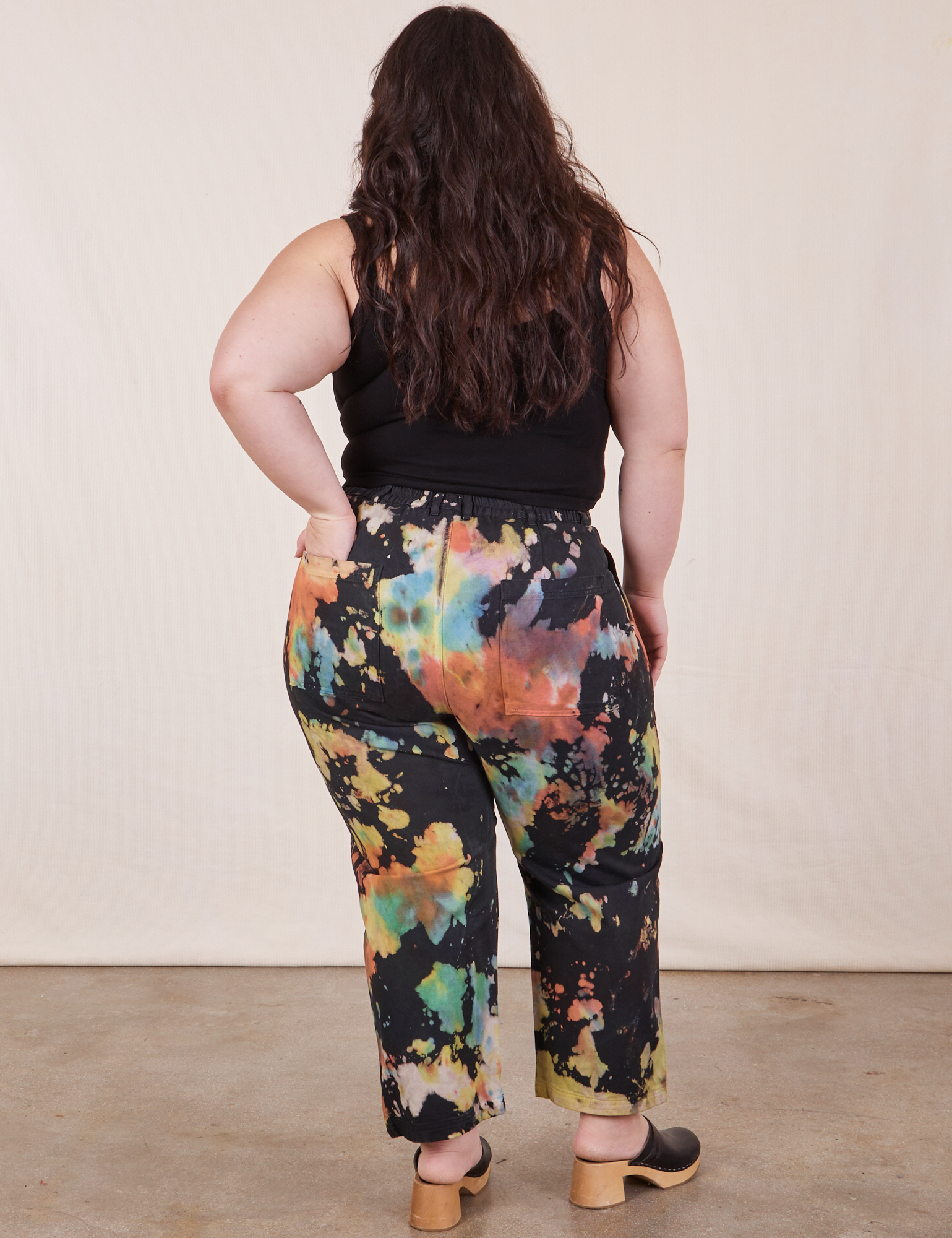 Back view of Rainbow Magic Waters Work Pants worn by Ashley