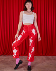 Airbrush Cupid Work Pants and Cami in Vintage Tee Off-White on Alex