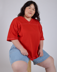 Burly Jersey - Mustang Red