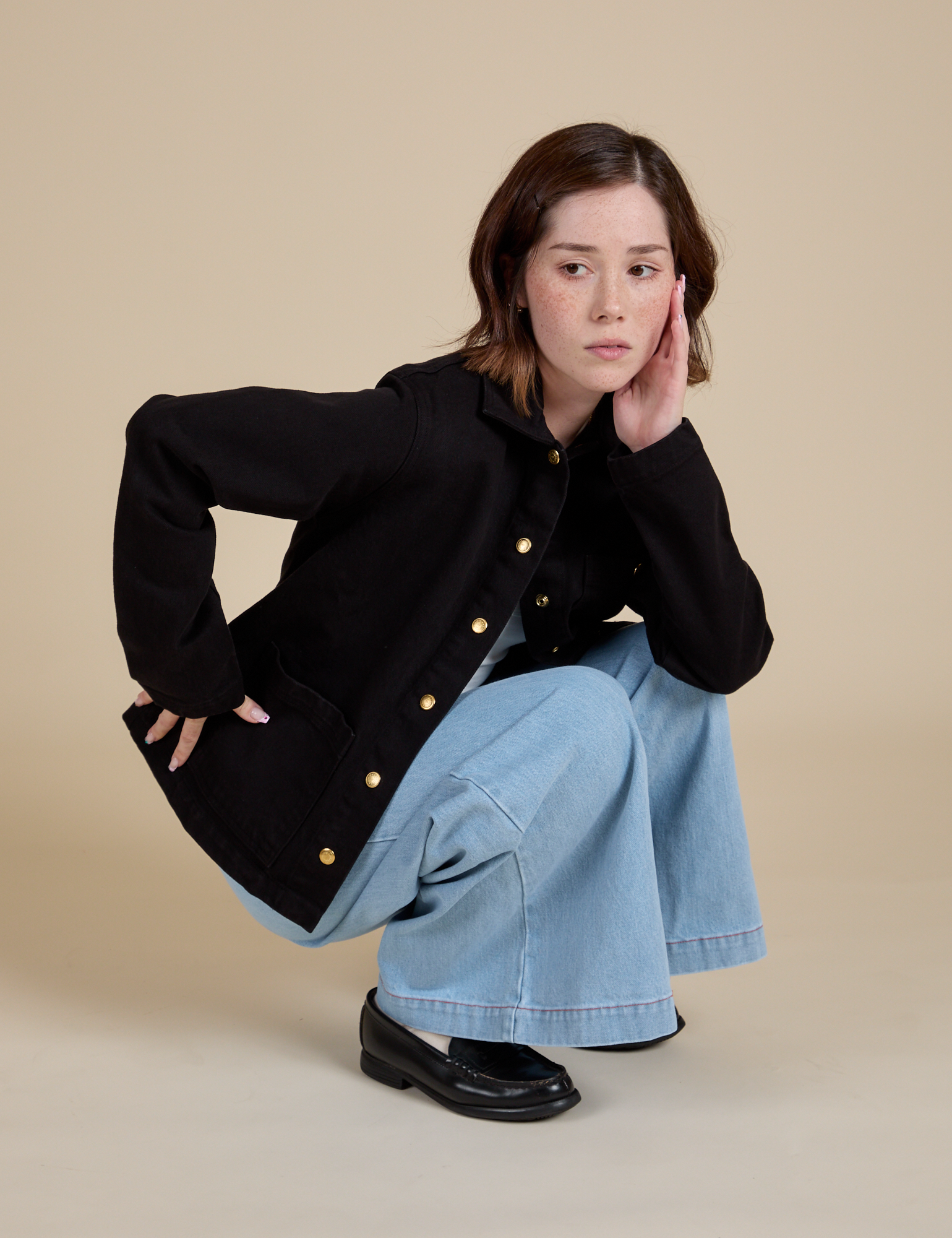 Denim Work Jacket - Basic Black – BIG BUD PRESS