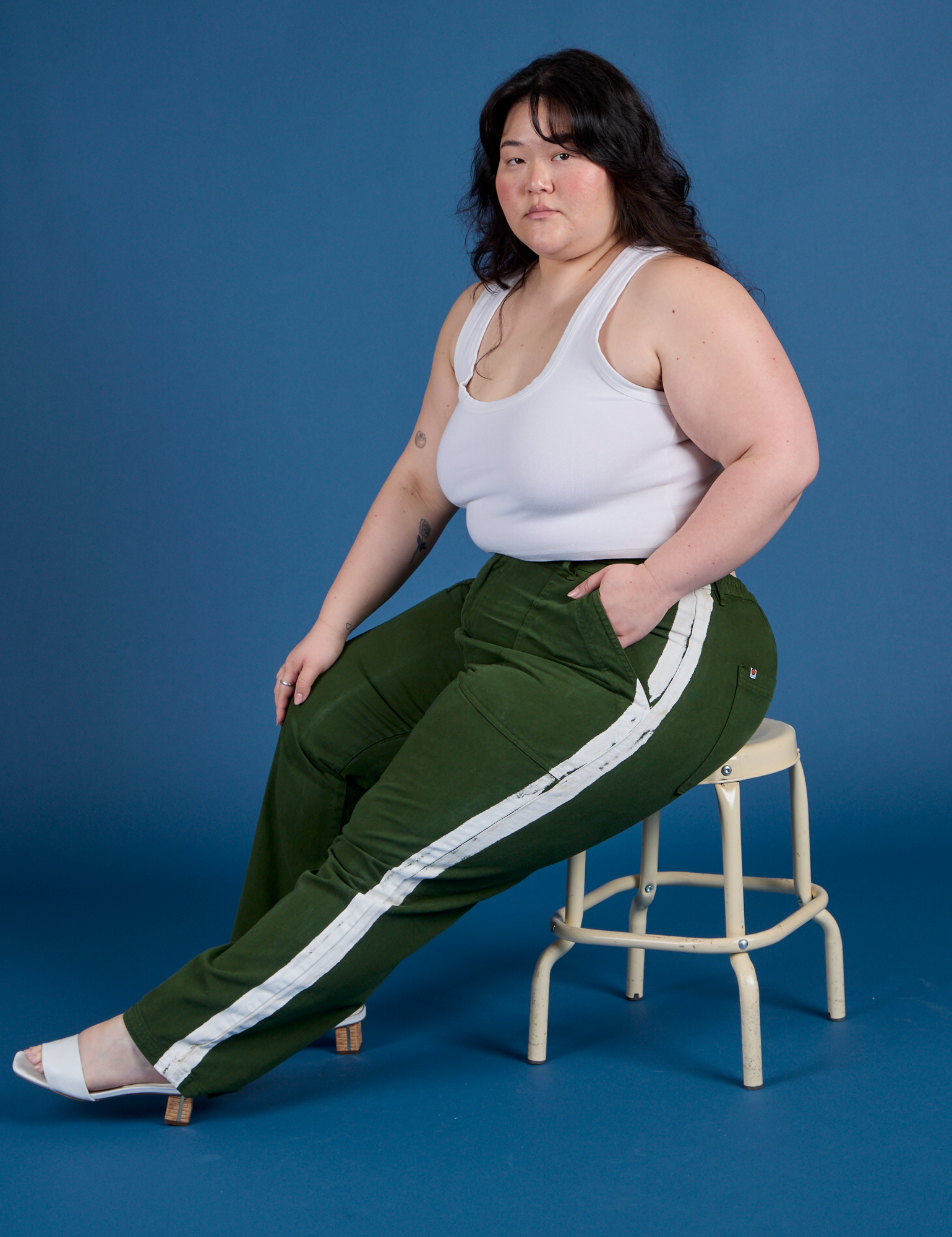 Painted Work Pants - Evergreen – BIG BUD PRESS