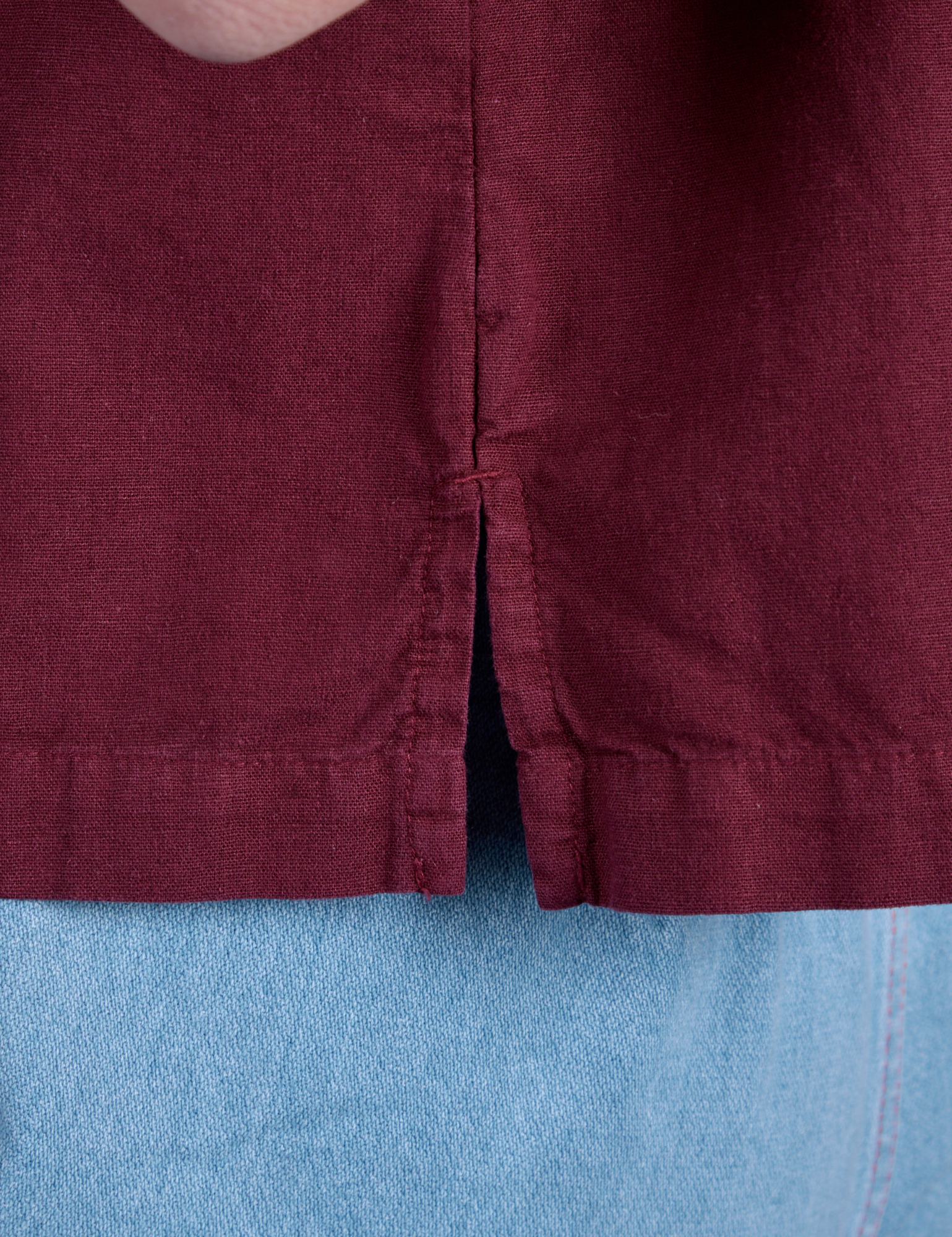 Painted Pantry Button-Up - Red Wine