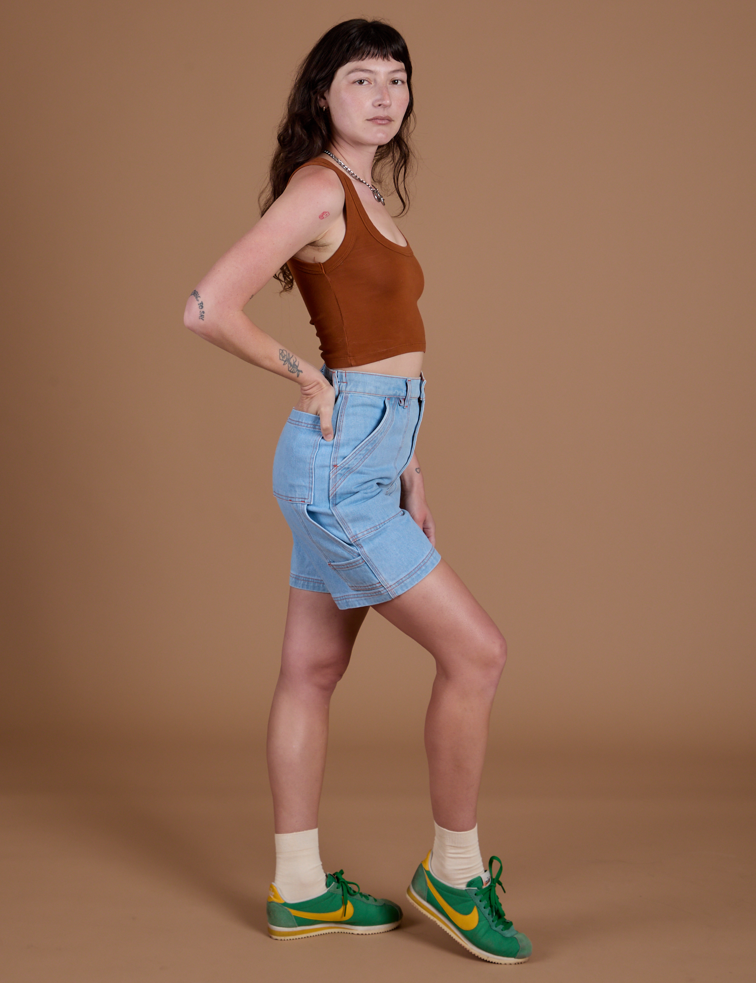 Carpenter Shorts - Light Wash