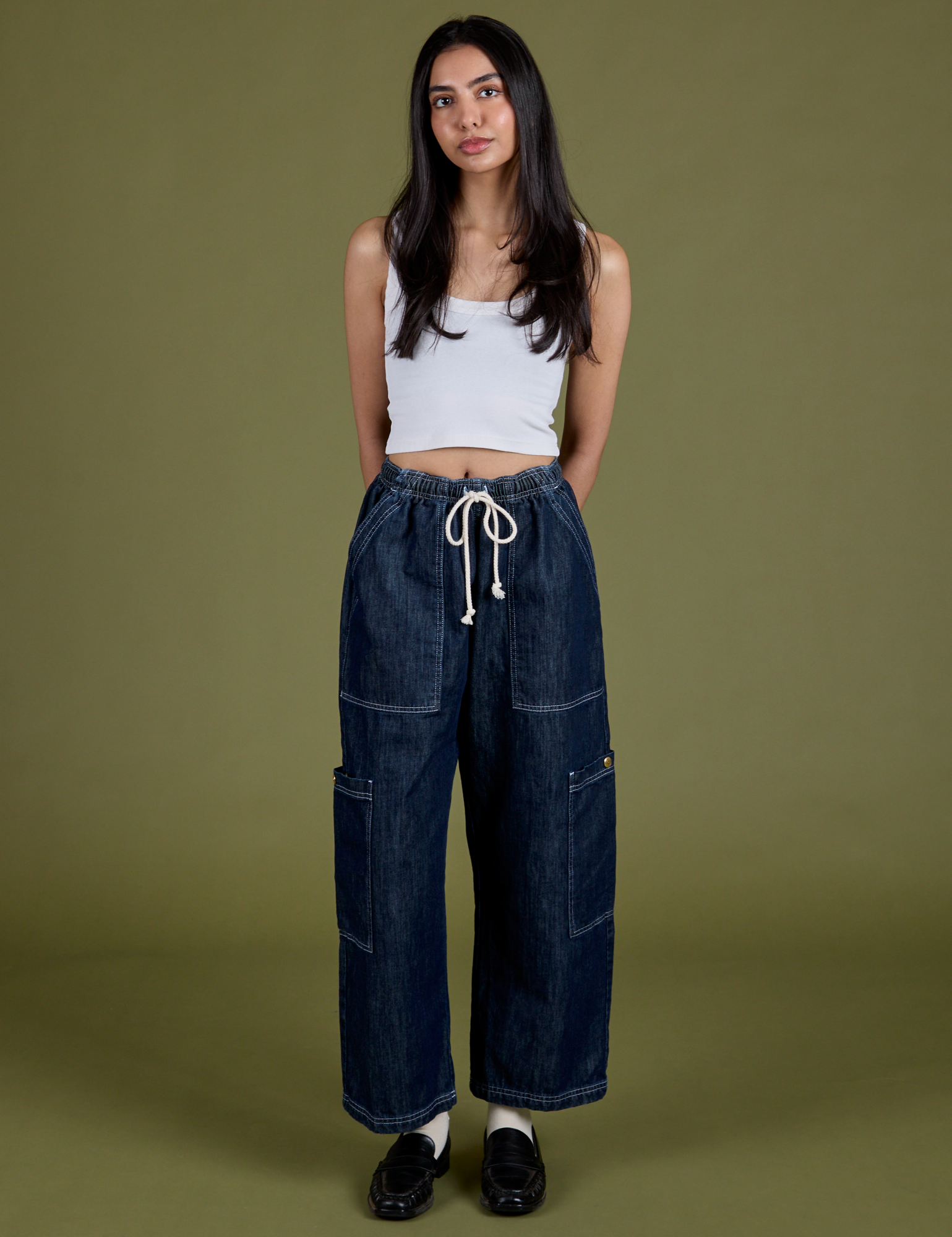 Denim Drop Pocket Pants - Dark Wash – BIG BUD PRESS