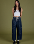 TRY-A-STYLE - Denim Drop Pocket Pants - Dark Wash *FINAL SALE*