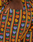 Short Sleeve Jumpsuit - Fruit Fantasy