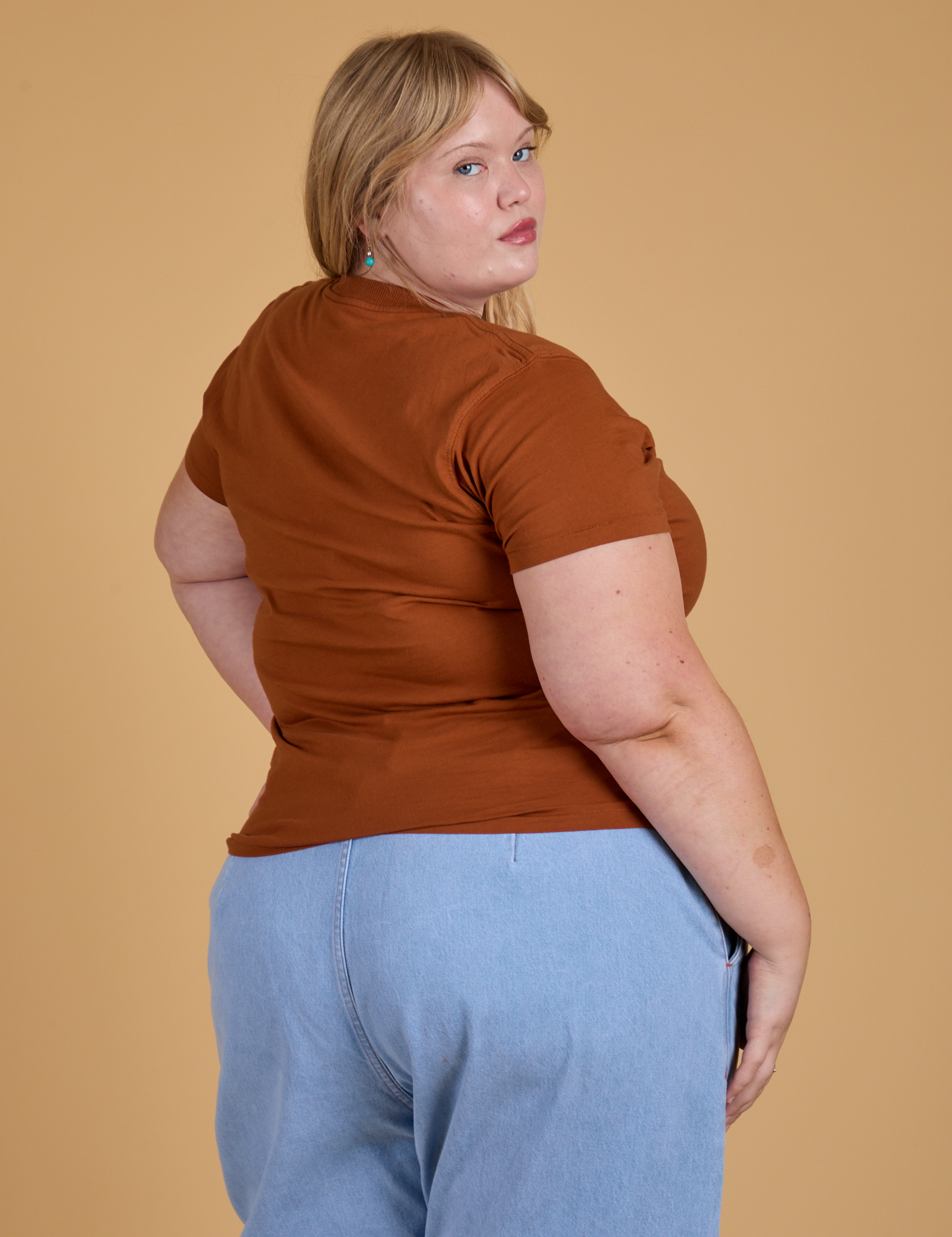 The Organic Vintage Tee - Burnt Terracotta