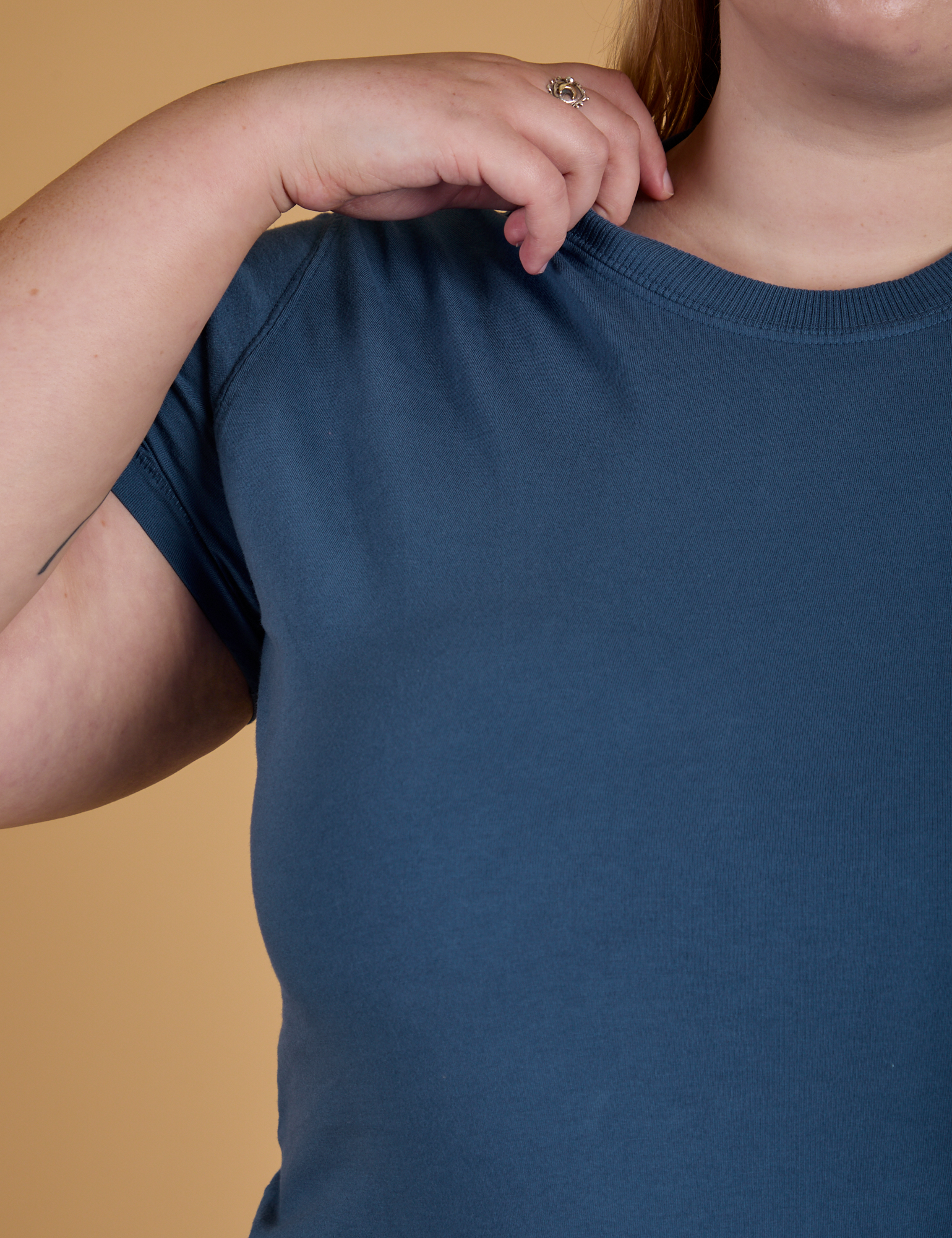 The Organic Vintage Tee - French Blue