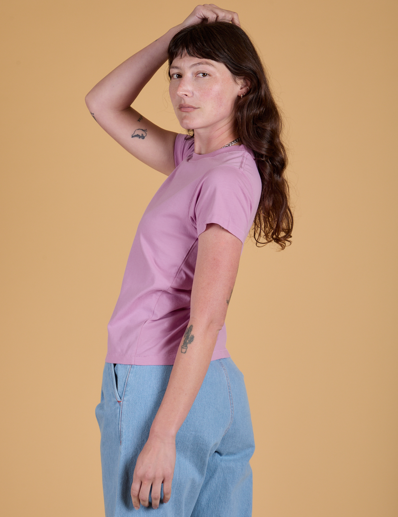 The Organic Vintage Tee - Lilac Purple