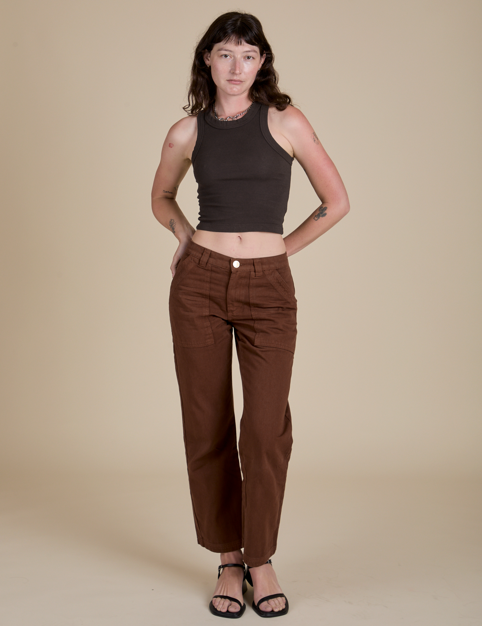 Racerback Tank - Espresso Brown
