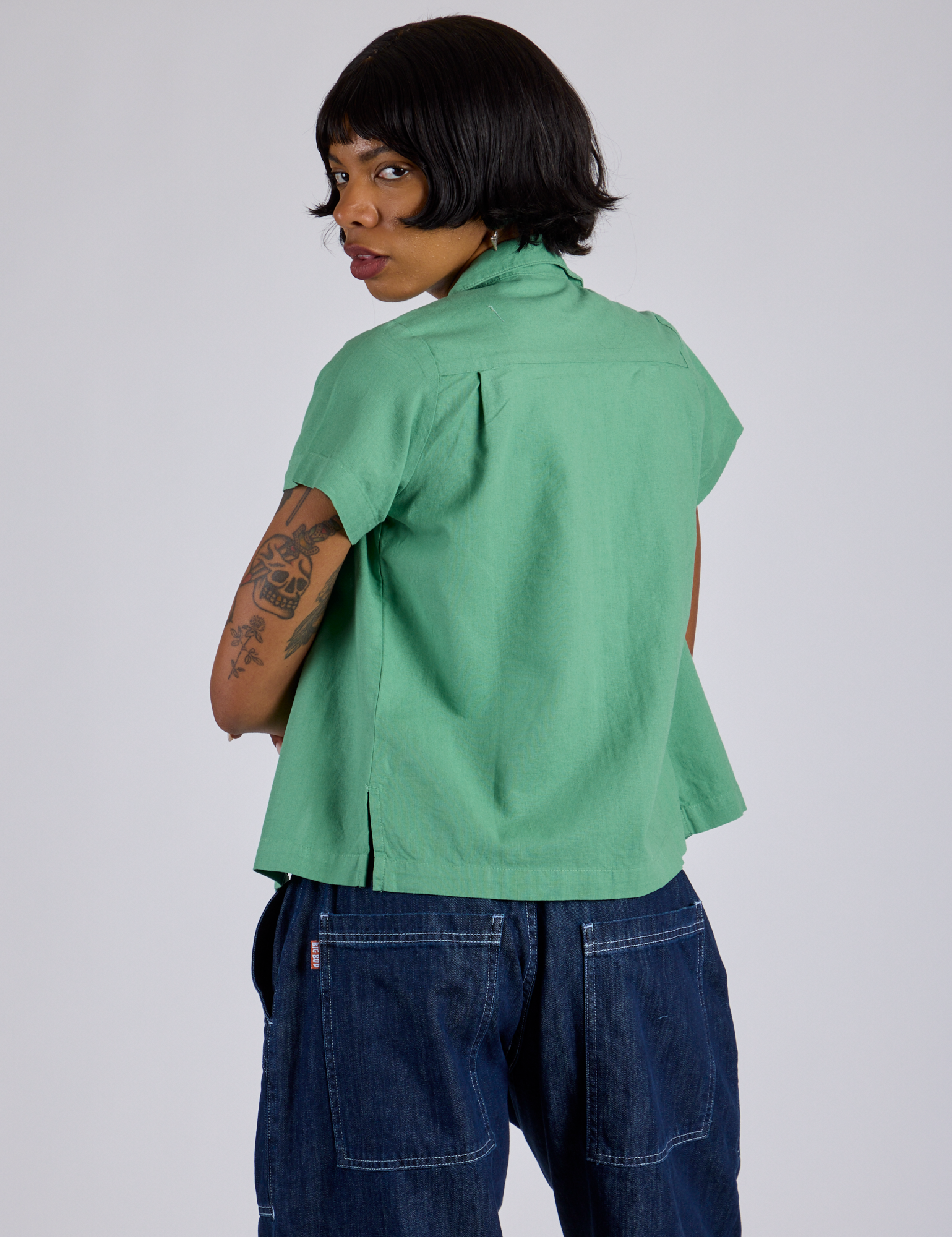 Pantry Button-Up - Seafoam Green