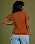 Vintage Ringer Tee - Burnt Terracotta