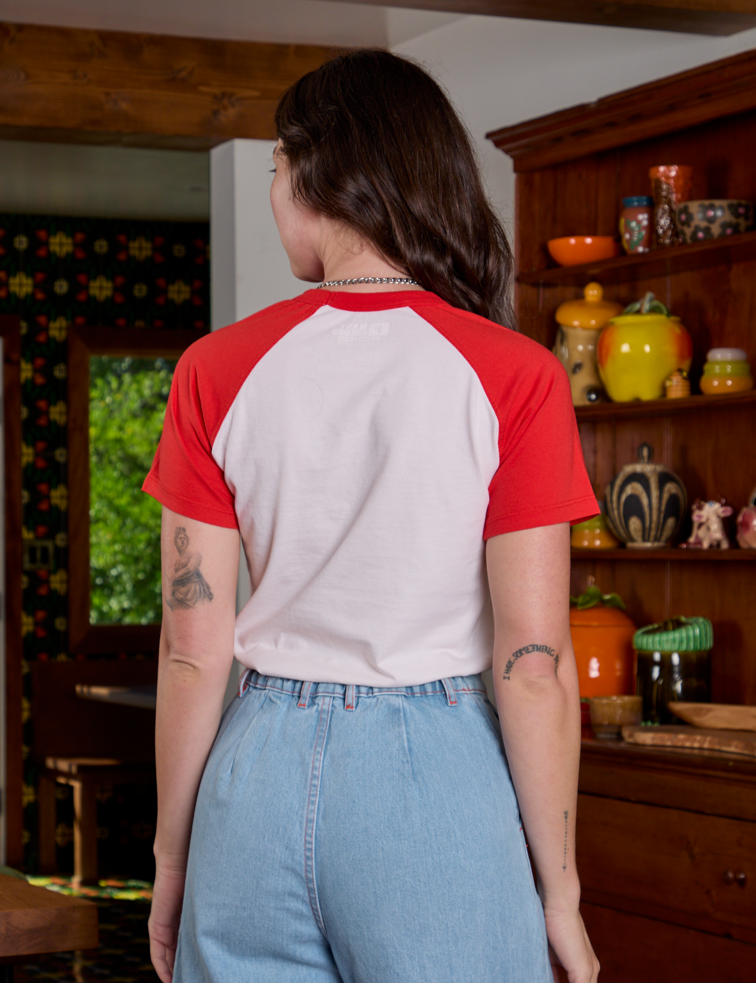 Short Sleeve Raglan Tee - Tomatoes