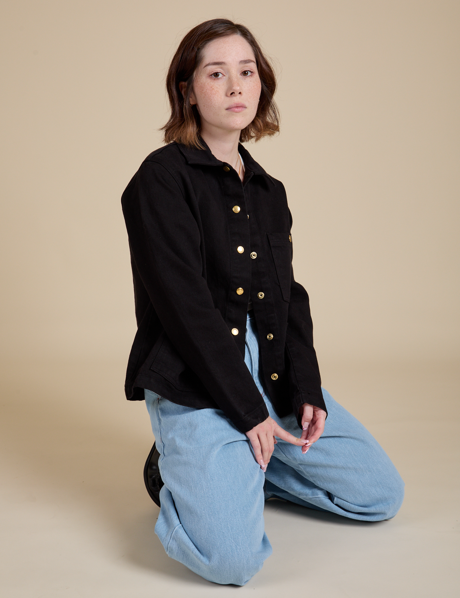 Denim Work Jacket - Basic Black – BIG BUD PRESS Denim Work Jacket - Basic Black – BIG BUD PRESS