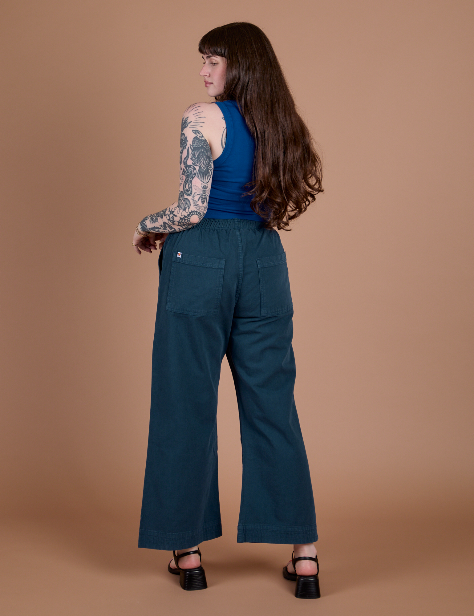 Action Pants in Lagoon back view on Sydney