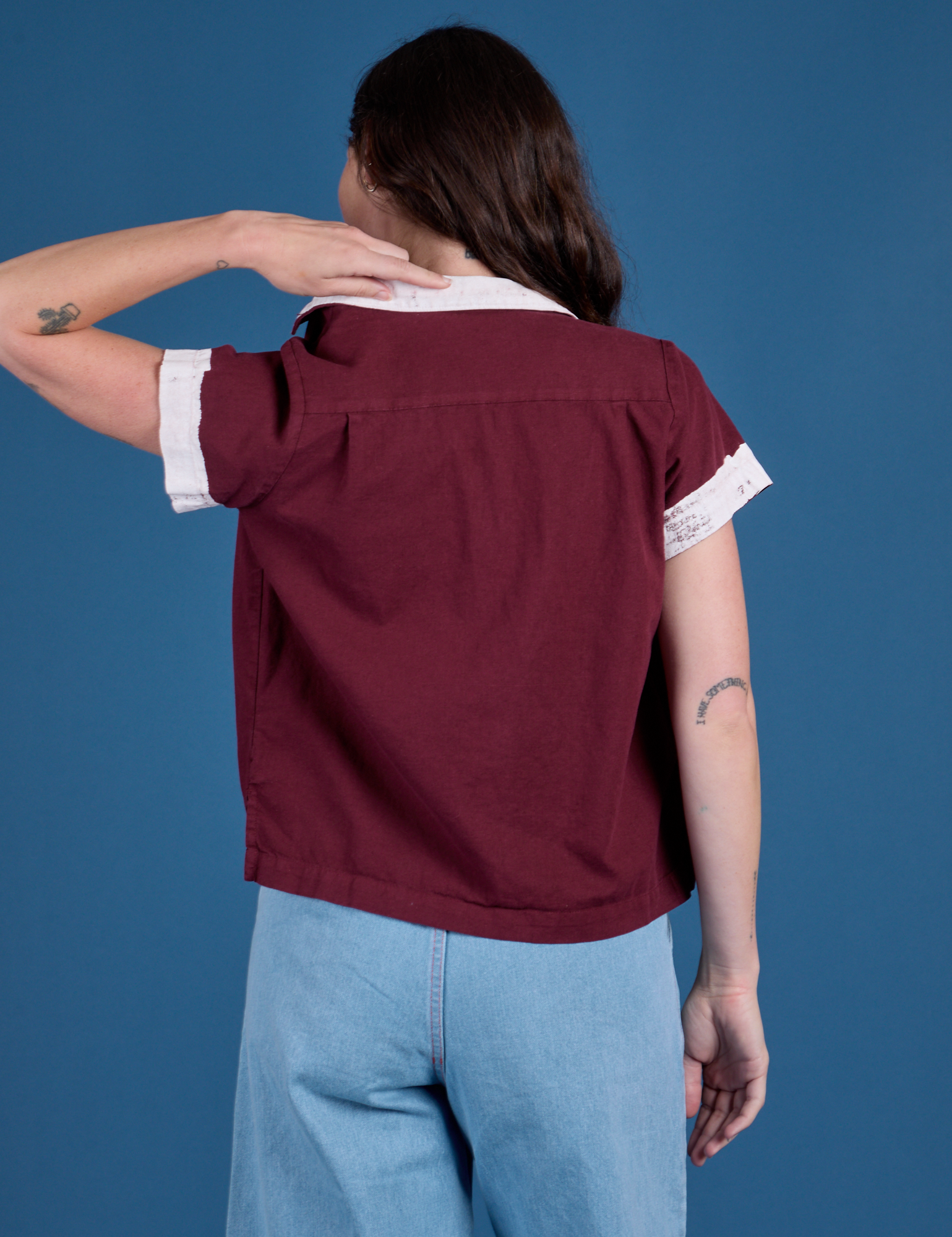 Painted Pantry Button-Up - Red Wine