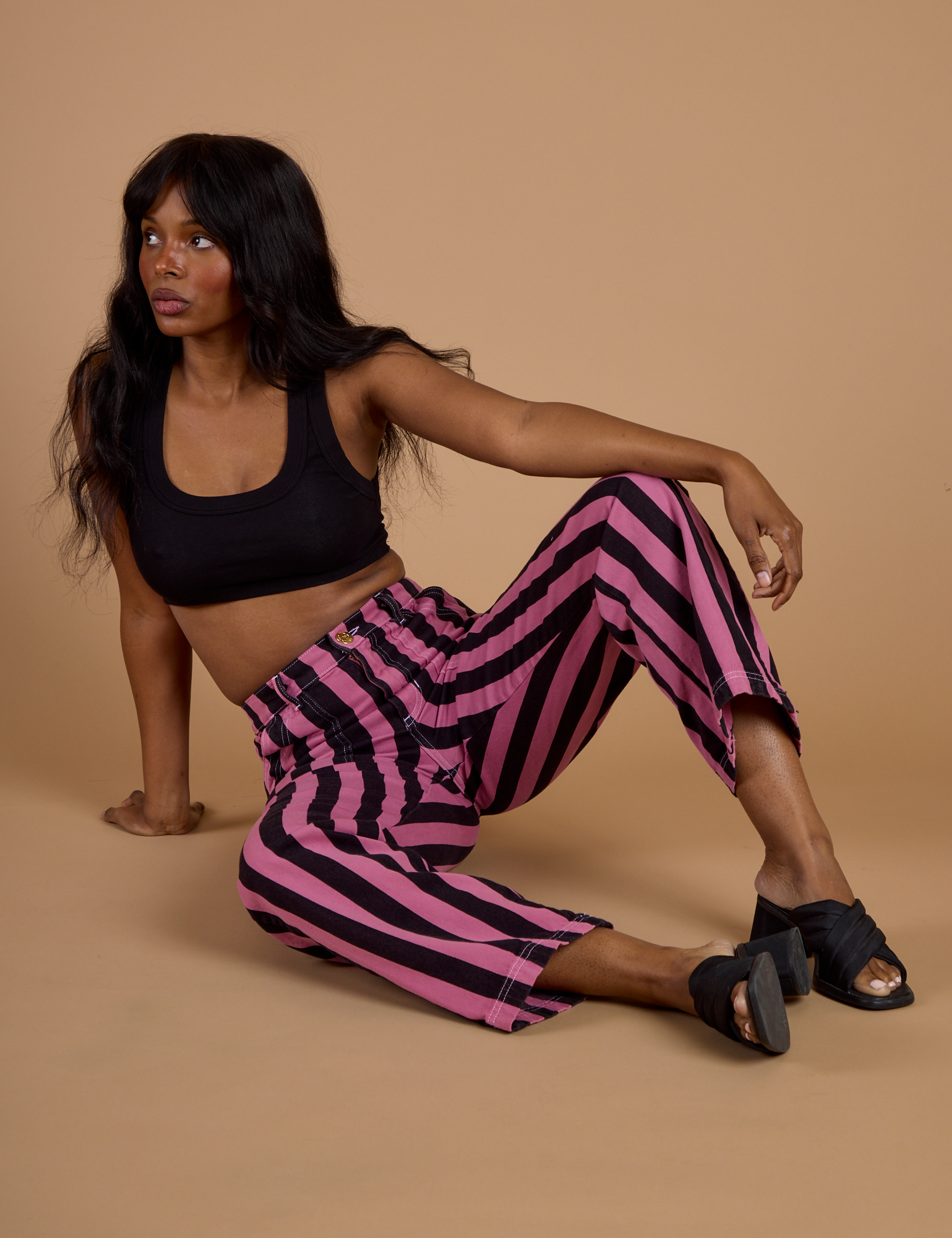 Black Stripe Work Pants - Bubblegum Pink – BIG BUD PRESS