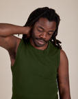 Muscle Tee in Evergreen on Demi