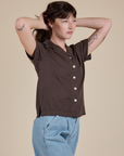 Pantry Button-Up - Espresso Brown