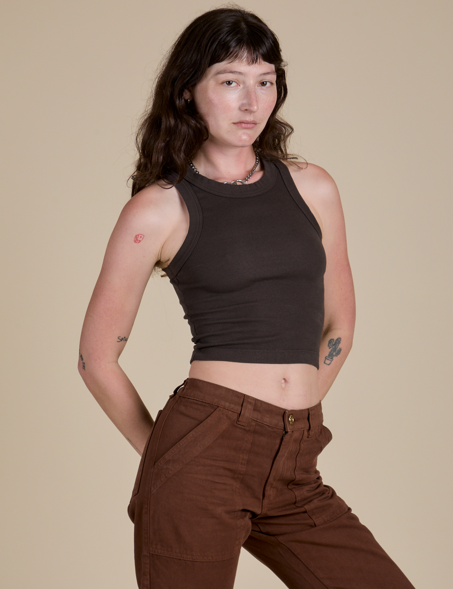 Racerback Tank - Espresso Brown
