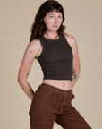 Racerback Tank - Espresso Brown