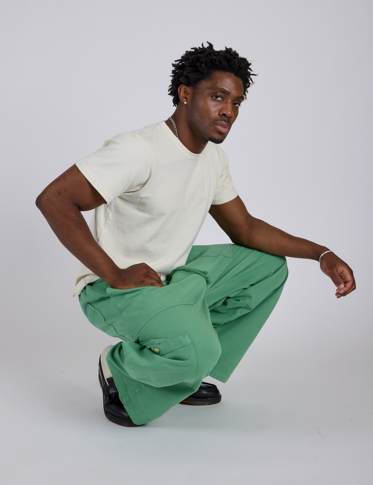 Drop Pocket Cargo Pants - Seafoam Green – BIG BUD PRESS
