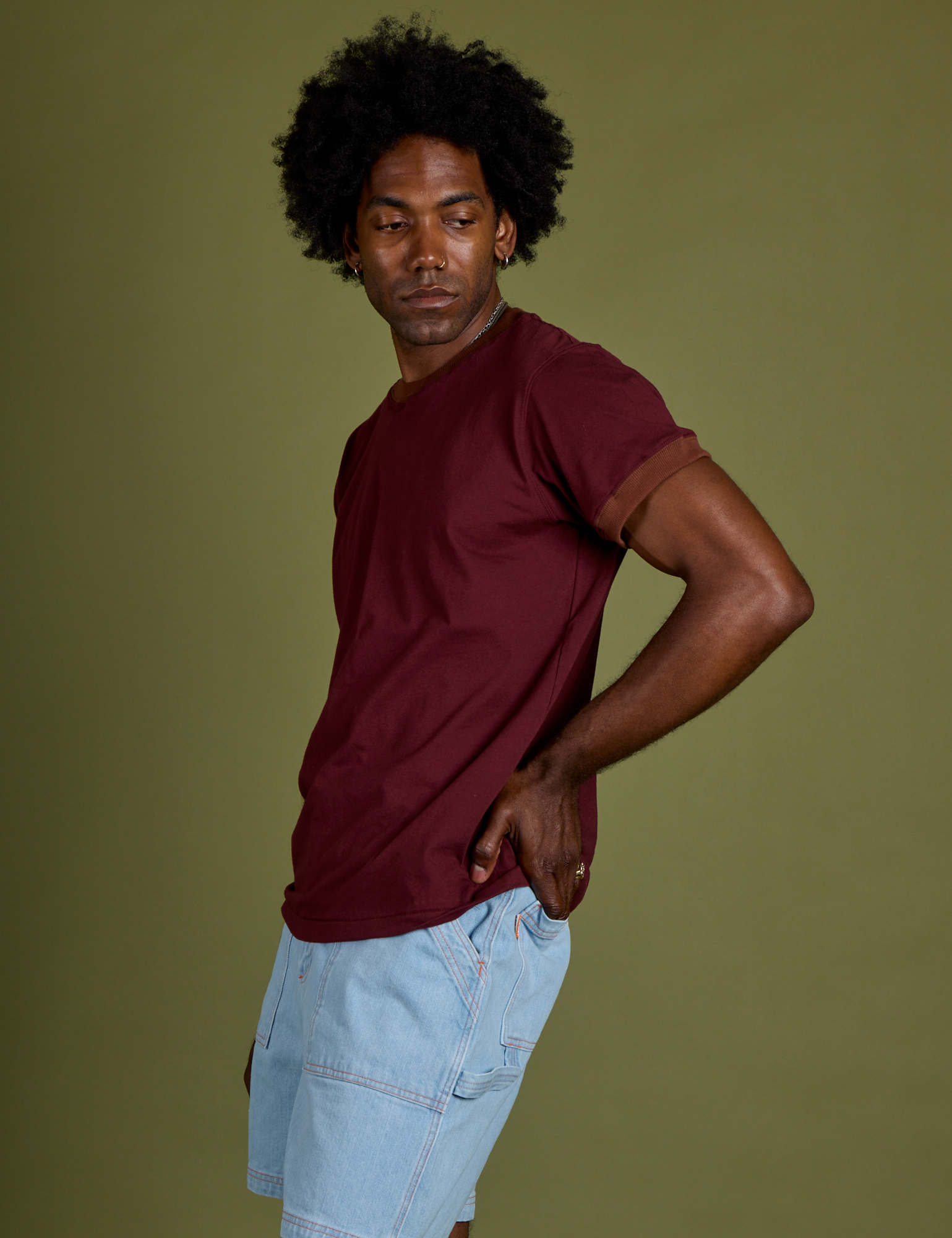 Vintage Ringer Tee - Red Wine