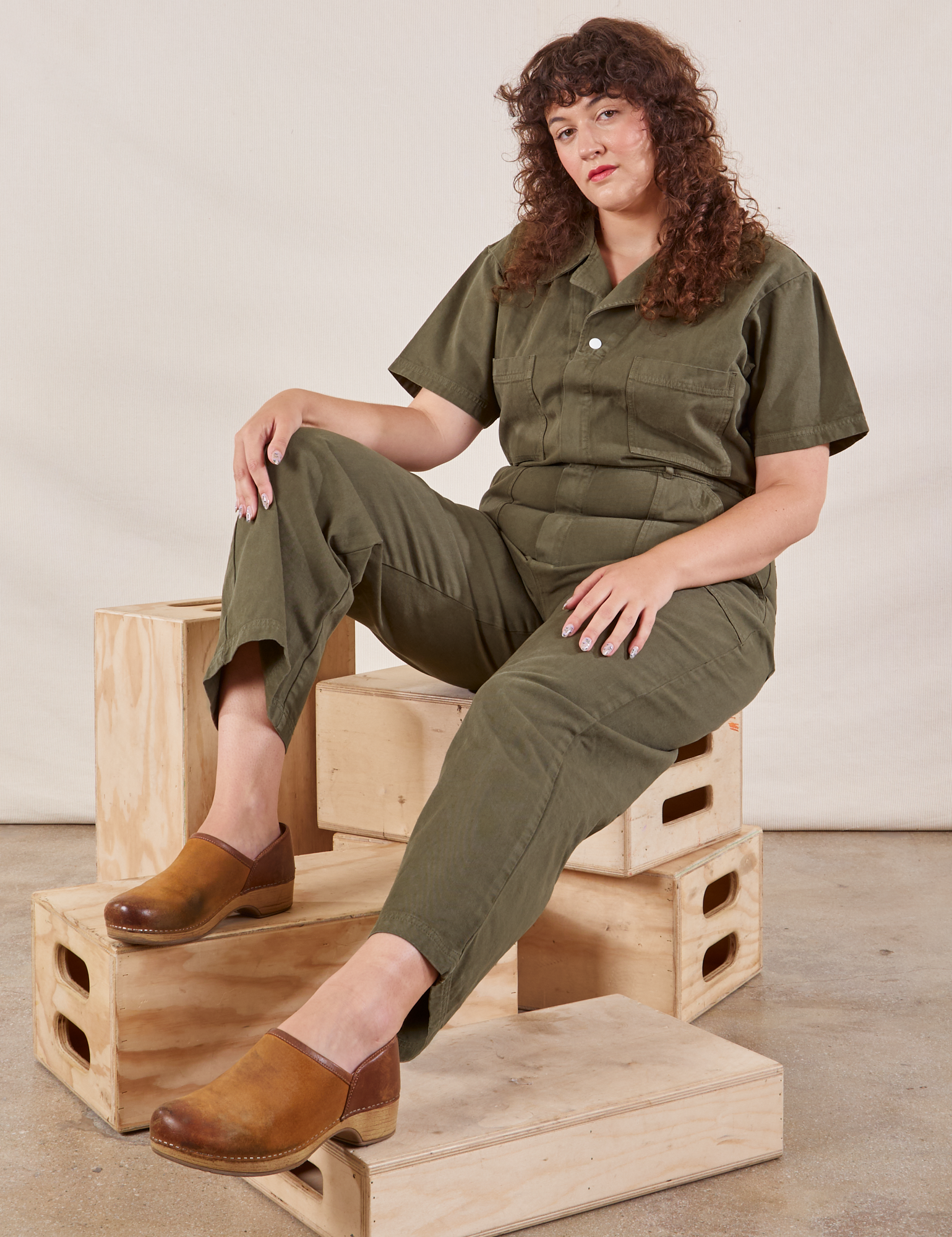 Short Sleeve Jumpsuit - Surplus Green – BIG BUD PRESS