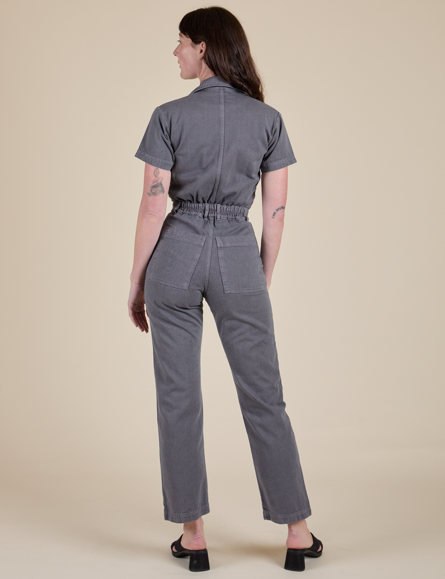 Short Sleeve Jumpsuit - Washed Grey – BIG BUD PRESS
