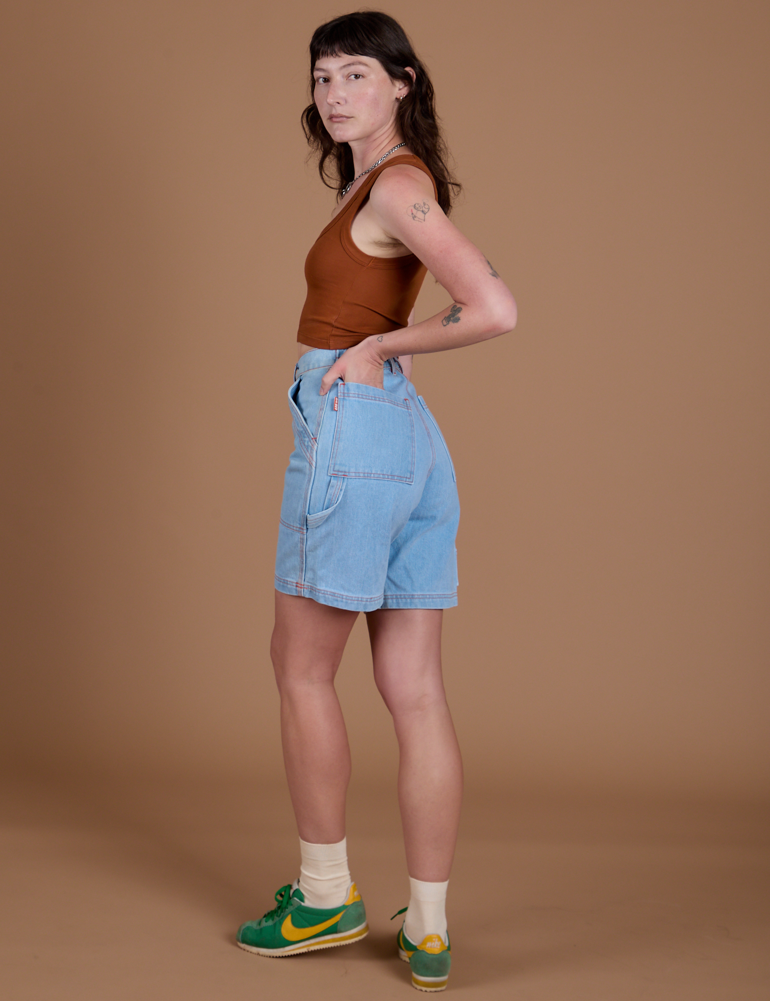 Carpenter Shorts - Light Wash
