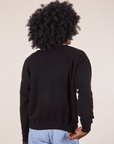 Back view of Heavyweight Crew in Basic Black on Jerrod