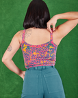 Back view of Cami in Electric Leopard on Betty