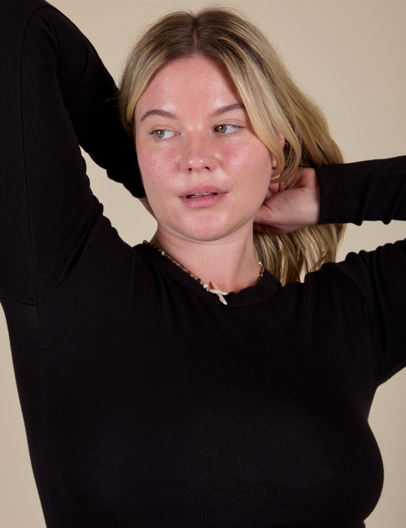 Long Sleeve Baby Tee - Basic Black