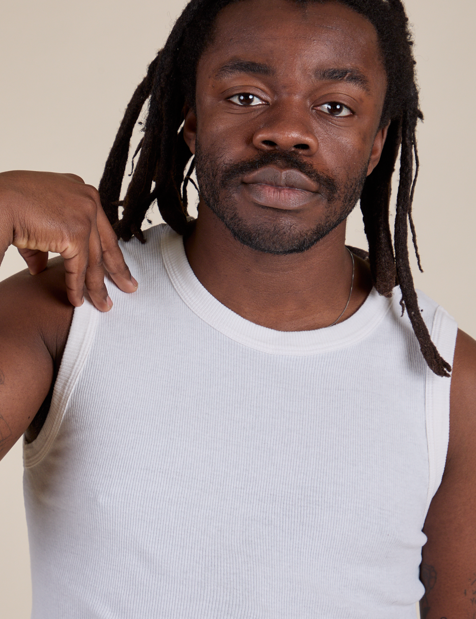 Muscle Tee - Vintage Tee White