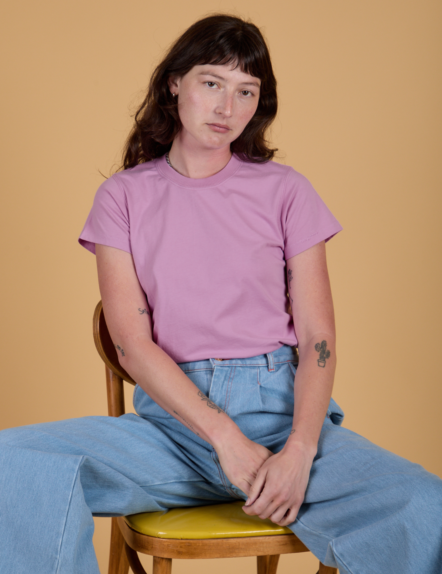 The Organic Vintage Tee - Lilac Purple