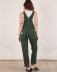 Original Overalls in Swamp Green back view on Alex