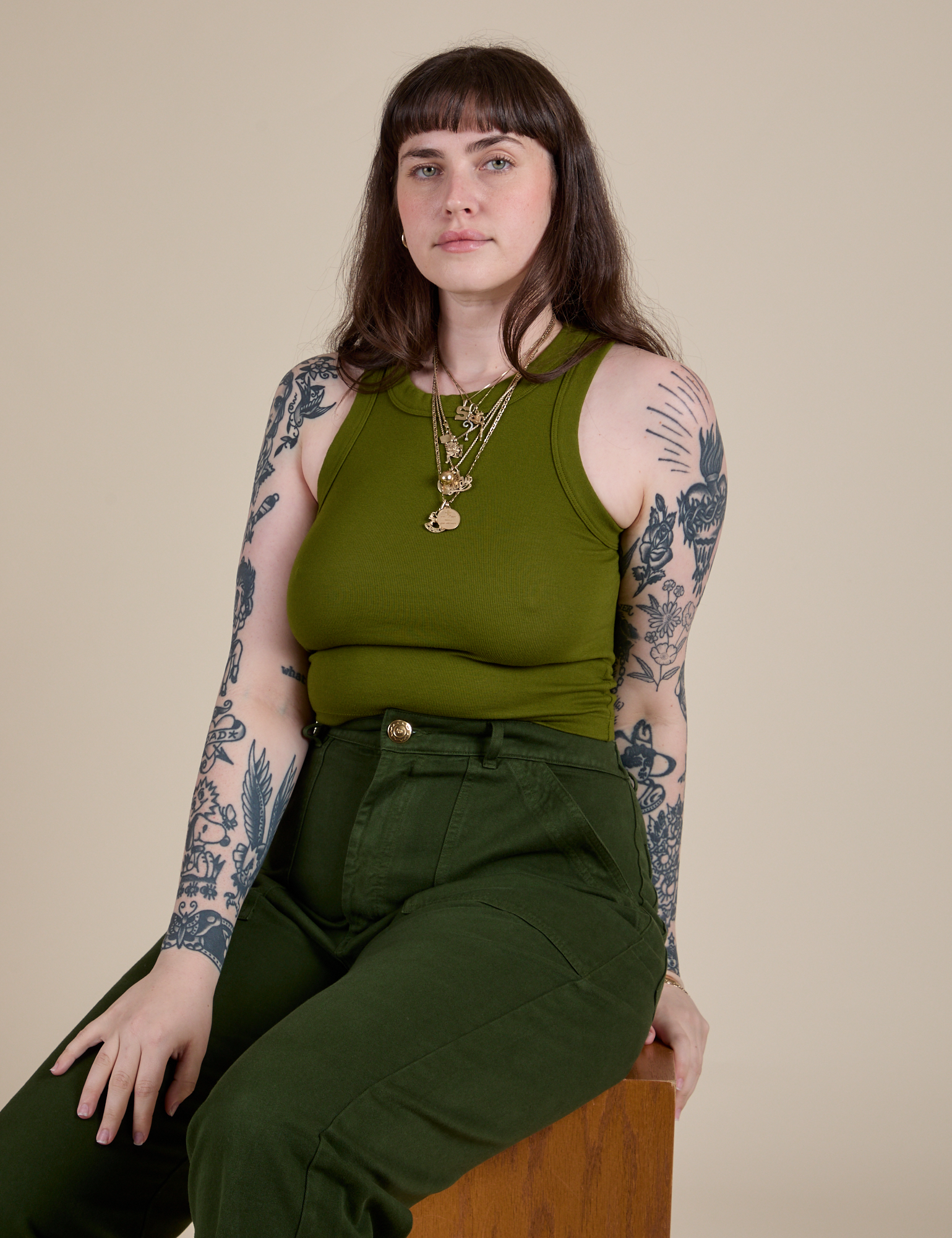Racerback Tank - Summer Olive