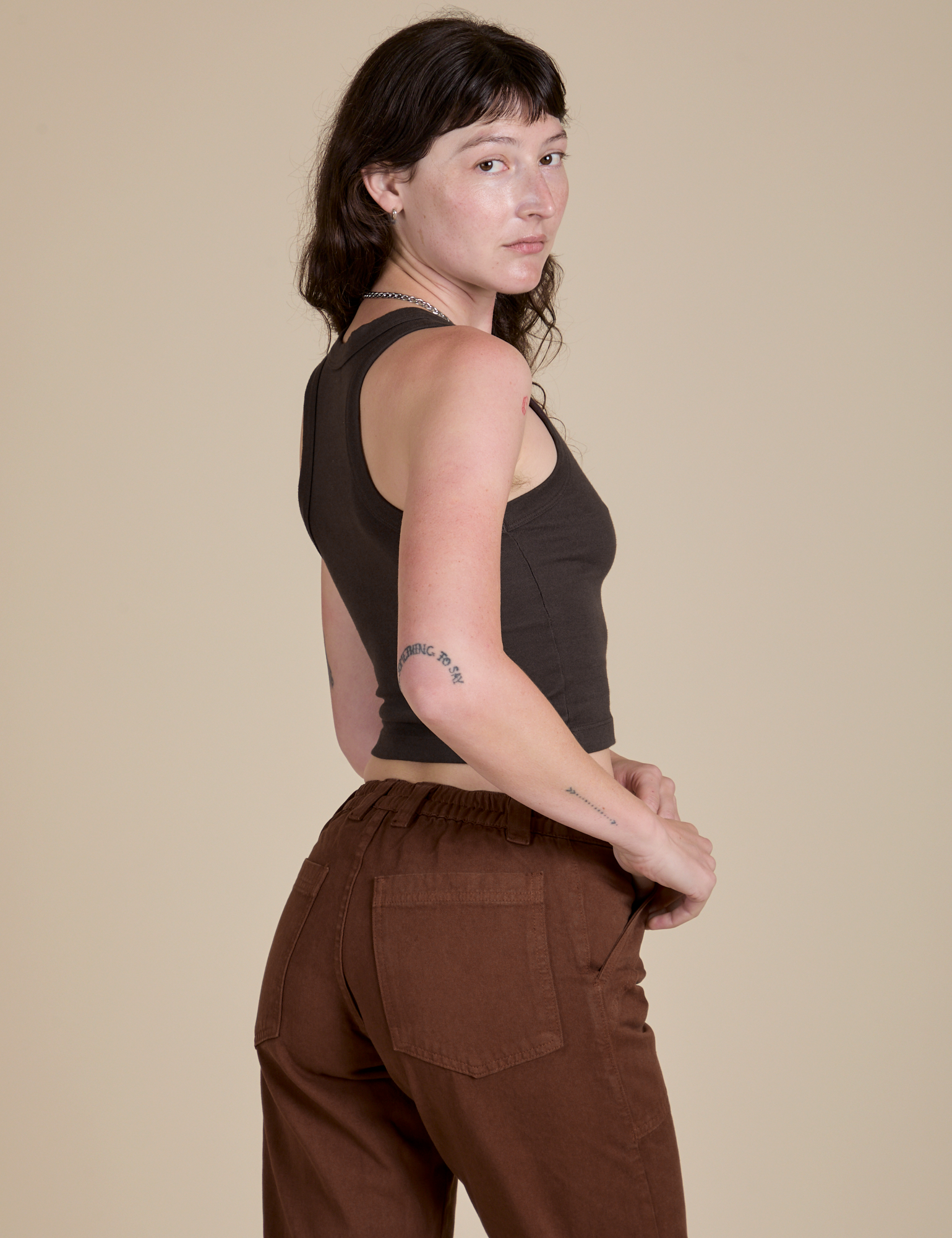 Racerback Tank - Espresso Brown
