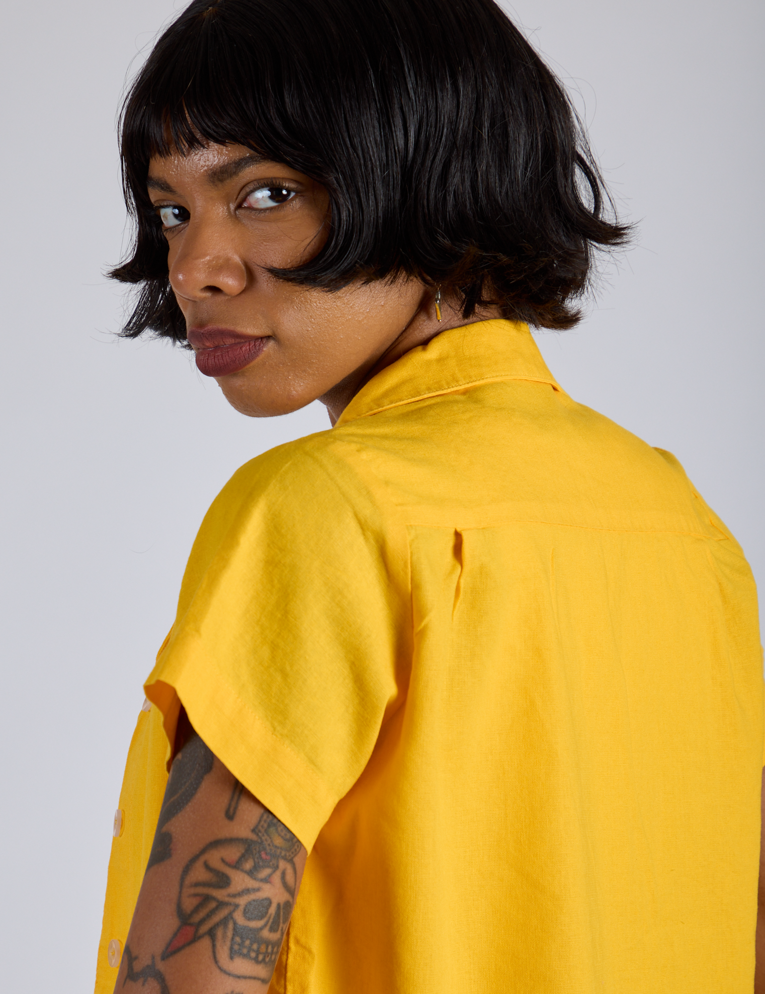 Pantry Button-Up - Sunshine Yellow