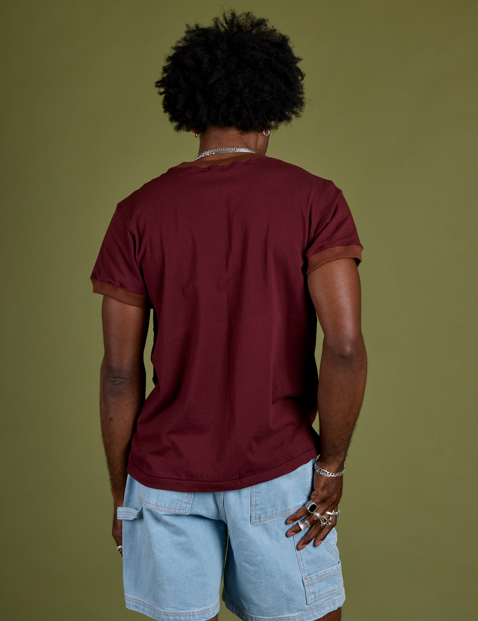 Vintage Ringer Tee - Red Wine